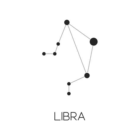 Libra constellation drawing